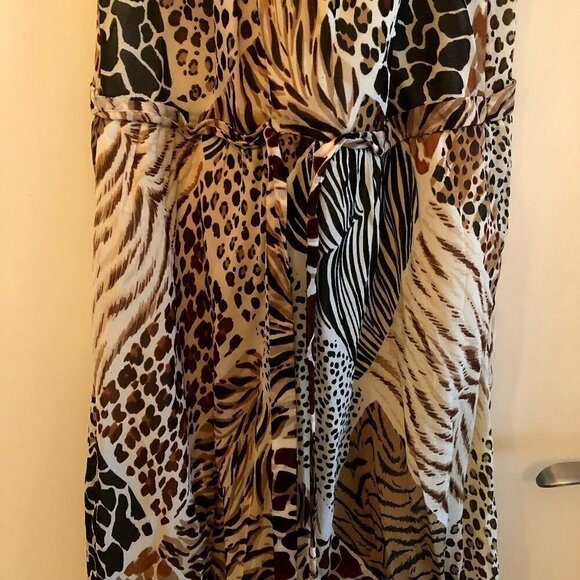 𝅺moschino Cheap and Chic Leopard Print Silk Dress - Picture 7 of 13